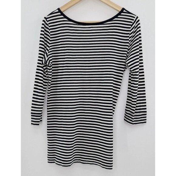 Stem Black & White Striped Organic Cotton Shirt Size M See Photos - Picture 2 of 12